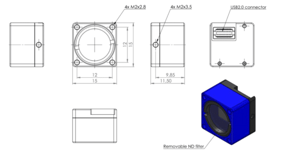 cincam cmos pico laser beam profiler