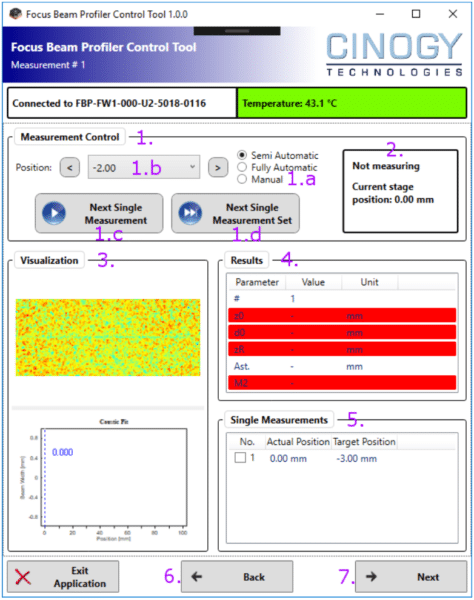 focus beam profiler control tool for laser additive manufacturing