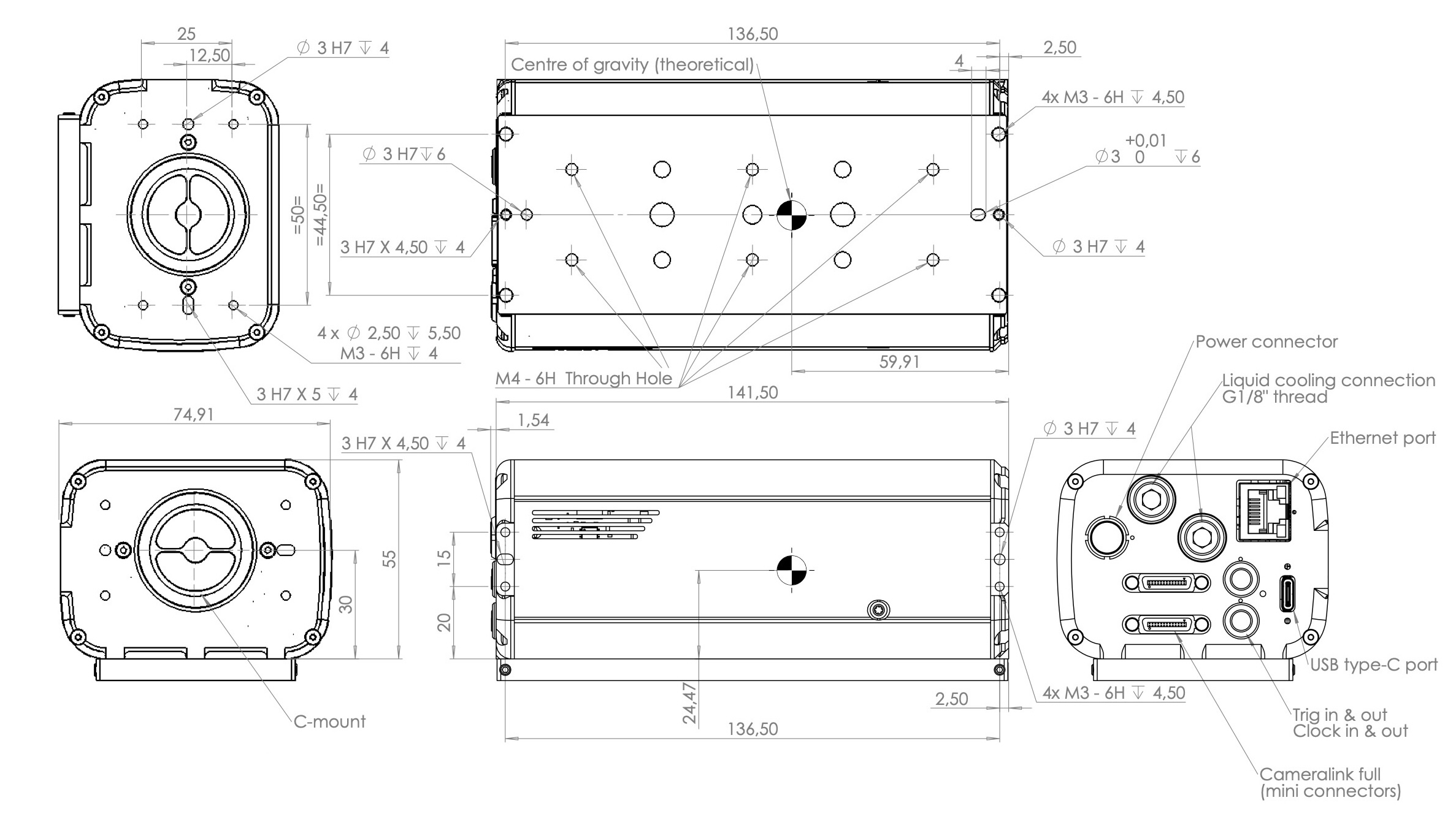 C-red 2 scientific swir camera drawings