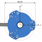 BORA Hexapod Dimensions Top