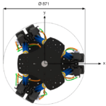 SIRIUS Hexapod Dimensions Top