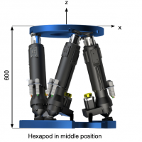 Kuban Hexapod Dimensions Side