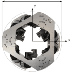 SURES Hexapod Dimensions Top