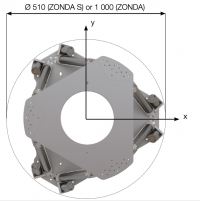 ZONDA Hexapod Dimensions Top