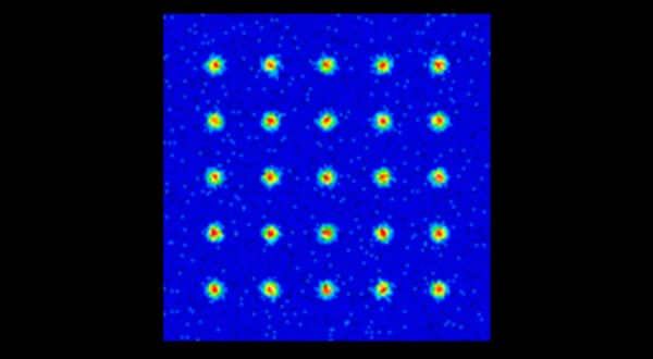 simulation image of neutral atoms. 