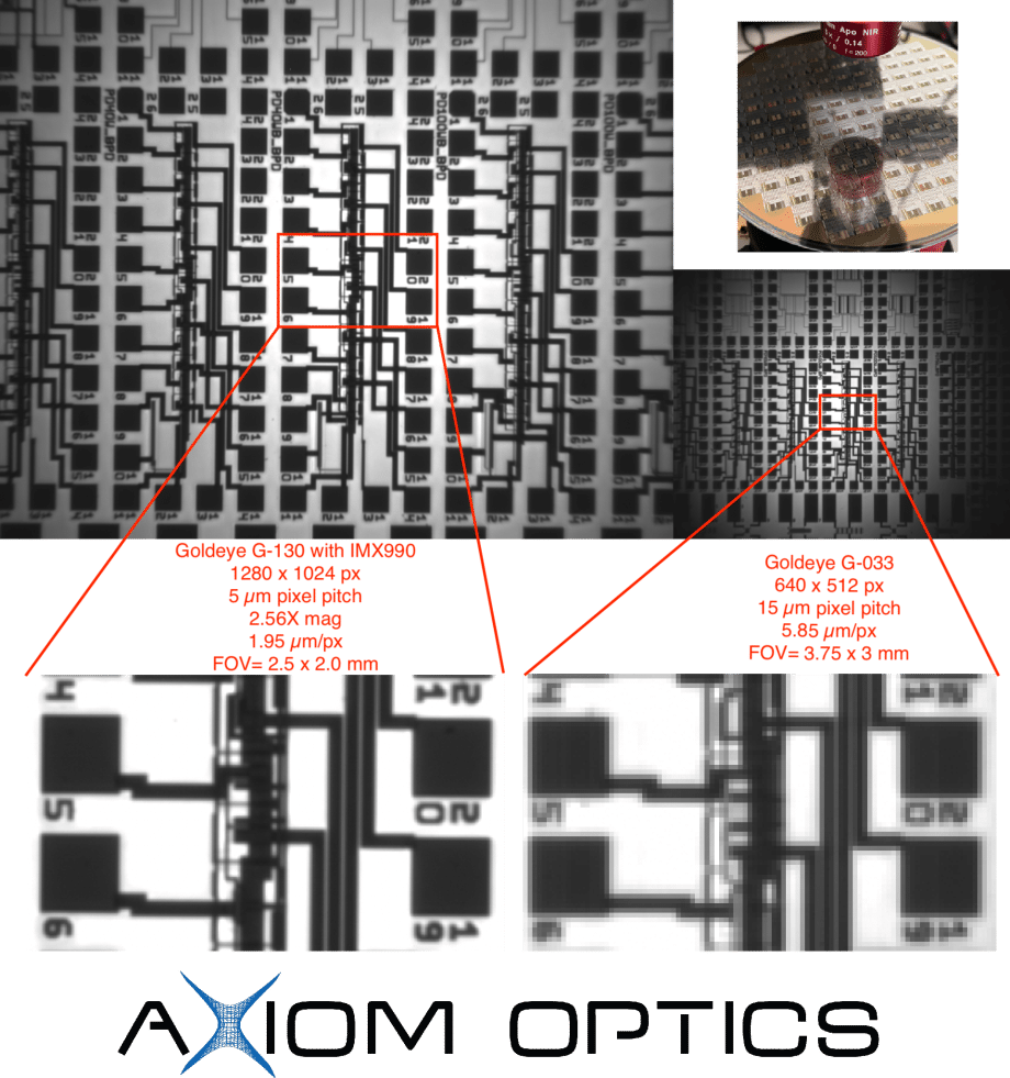 wafer inspection using imx990 ingaas camera