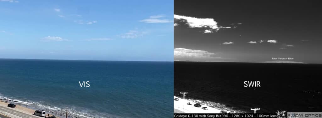 swir image vs visible image daytime - axiom optics - imx990