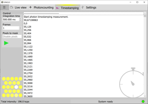 SPAD23 GUI Timers