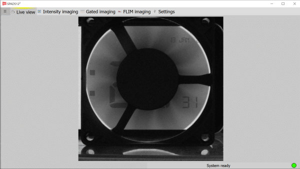 SPAD512S GUI Live View