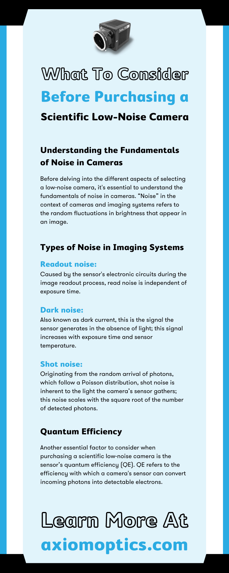 What To Consider Before Purchasing a Scientific Low-Noise Camera