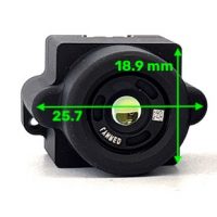 Dimensions of Eileen QVGA thermal camera core
