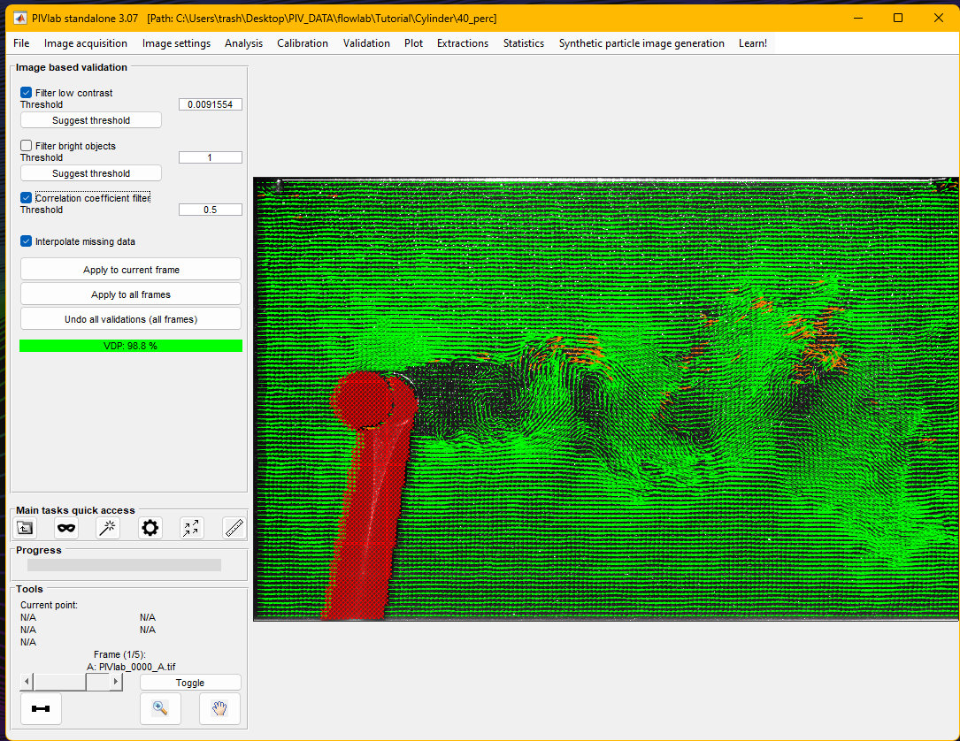 PIV Lab software