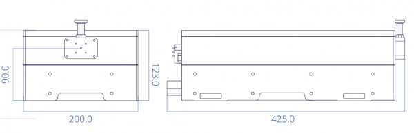 Skylark 640 nx 640 nm laser product drawing
