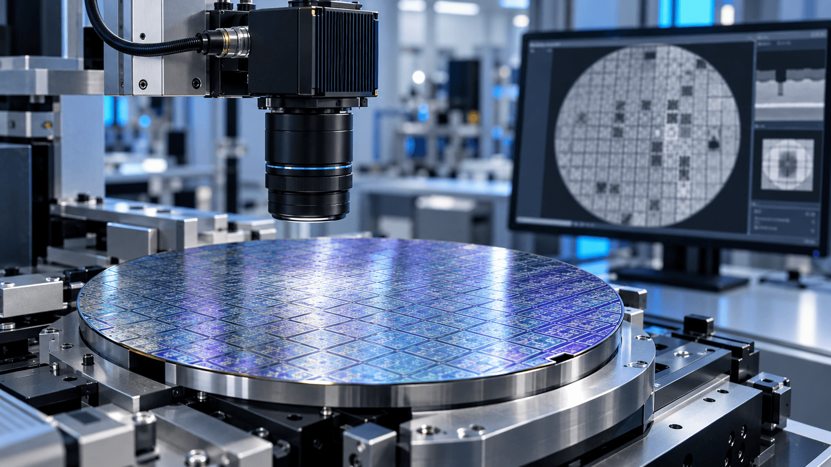 SWIR_camera_inspecting_silicon_wafer