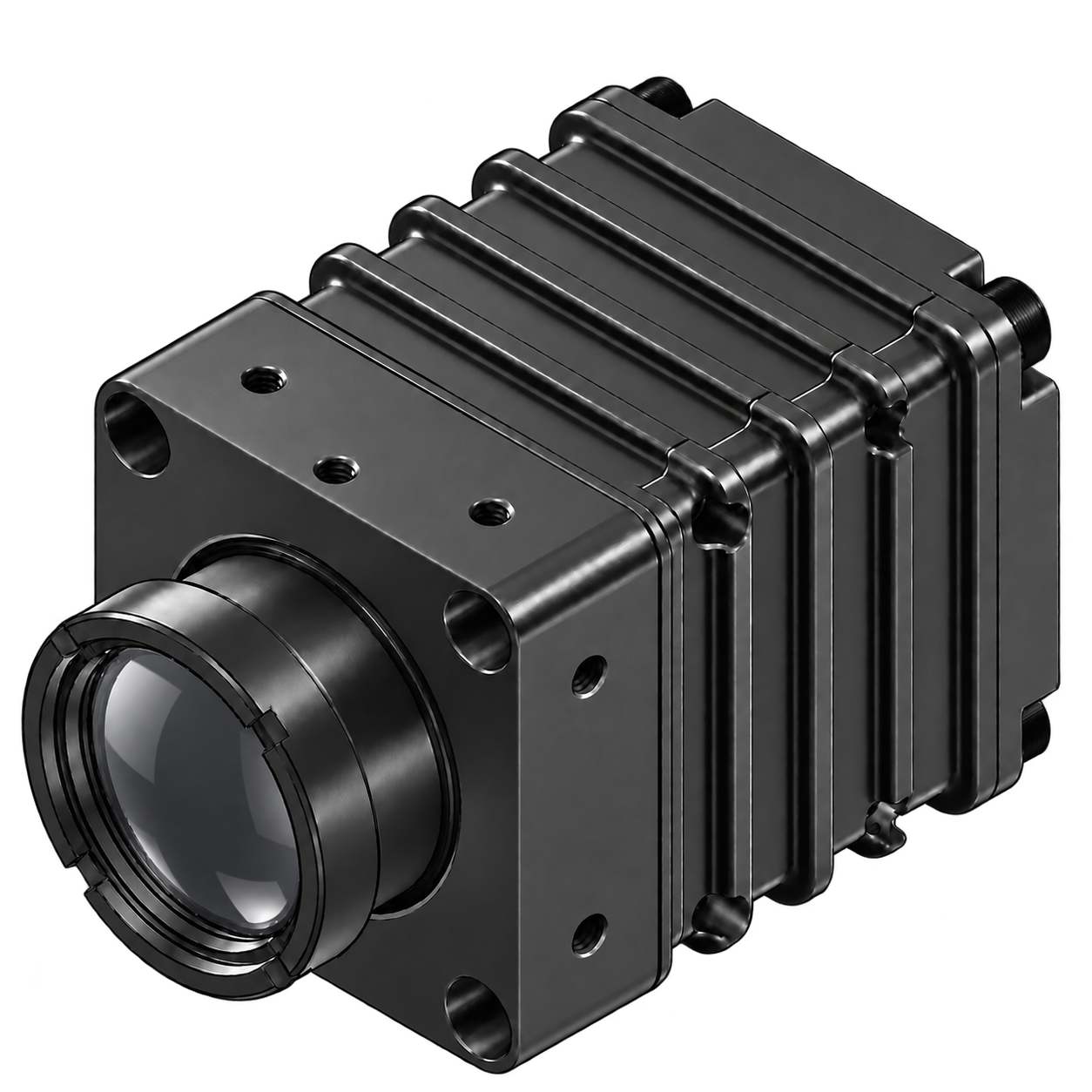 OGICam 640 uncooled OGI camera by Axiom Optics with black anodized housing
