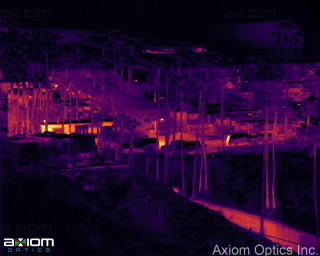 Nighttime thermal image in Malibu along the PCH
