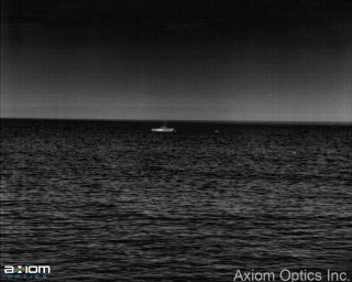 Nighttime thermal image of the ocean in Malibu, CA