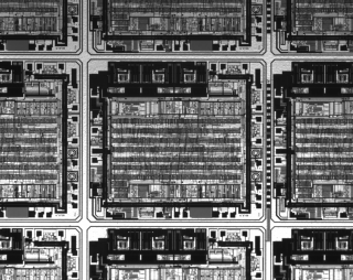 Image of wafer taken with the alvium u-530 vis swir camera with sony imx992 ingaas sensor coupled with a swir telecentric lens